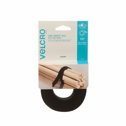 Precipice skraber Bliv ved VELCRO® Brand One-Wrap Roll Cut-to-Length Bundling Strap - Black, 12 ft x  3/4 in - Ralphs