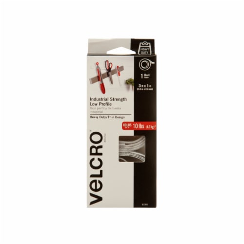VELCRO® Brand Industrial Strength Roll Fastener - White Perspective: front