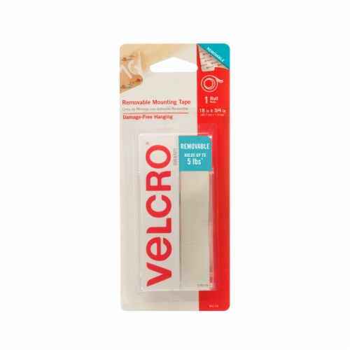 VELCRO® Brand Removable Mounting Tape Roll, 18 in x 3/4 in - Smith's Food  and Drug