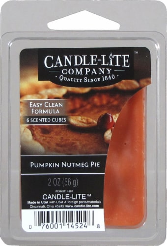 Candle-lite Pumpkin Nutmeg Pie Candle Cube Perspective: front