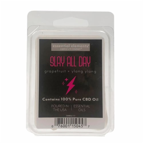 Candle-lite Essential Elements Slay All Day CBD Wax Cubes Perspective: front