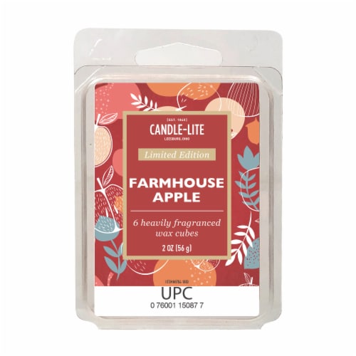 Candle-lite Farmhouse Apple Fragranced Wax Cubes Perspective: front