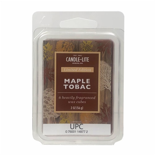 Candle-lite Maple Tobac Fragranced Wax Cubes Perspective: front