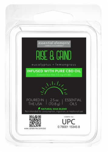 Candle-lite® Essential Elements® Rise & Grind Wax Cubes Perspective: front