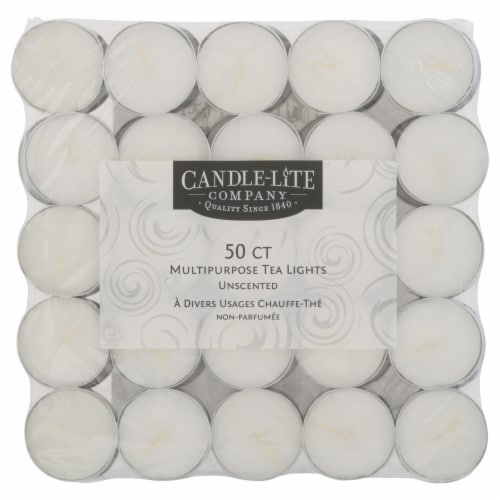 Candle-lite Valentine's Day 50 ct Unscented White Tea Light