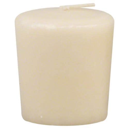 Candle-Lite Vanilla Swirl Votive Candle - White Perspective: front