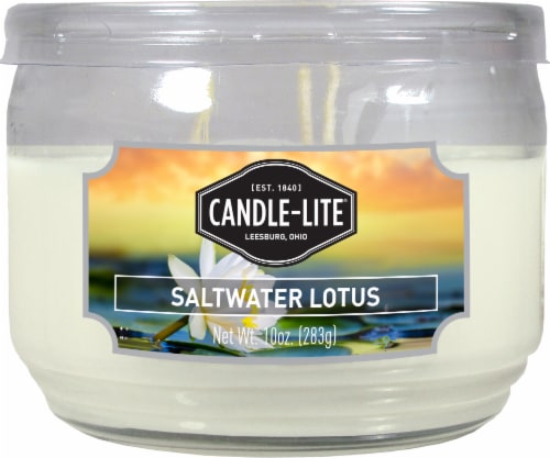 Candle-Lite® Saltwater Lotus Candle Perspective: front