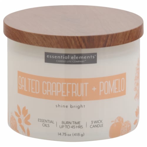 Candle-lite Essential Elements® Salted Grapefruit & Pomelo Candle Perspective: front