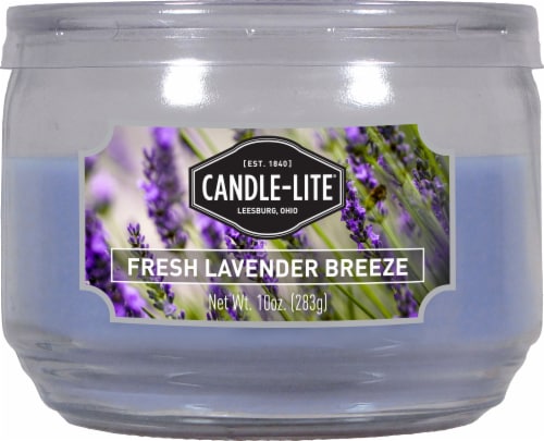 Candle-Lite® Fresh Lavender Breeze Candle Perspective: front