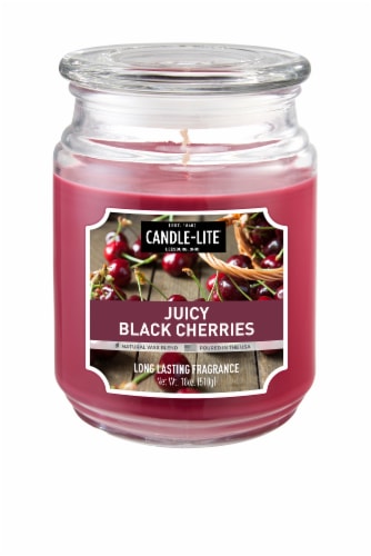 Candle Lite Juicy Black Cherries Jar Candle 18 Oz Kroger 