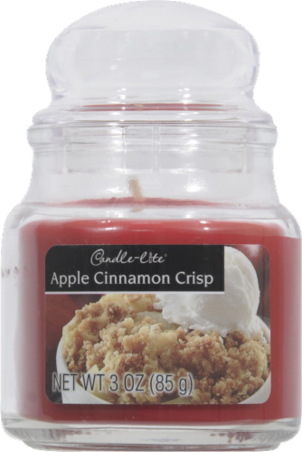 Candle-Lite® Apple Cinnamon Crunch Jar Candle Perspective: front