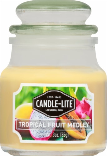Candle-Lite Tropical Fruit Medley Scented Candle Perspective: front