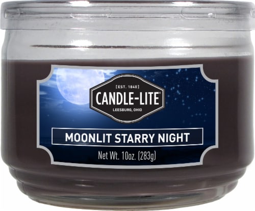 Candle-lite® Moonlit Starry Night 3-Wick Jar Candle Perspective: front