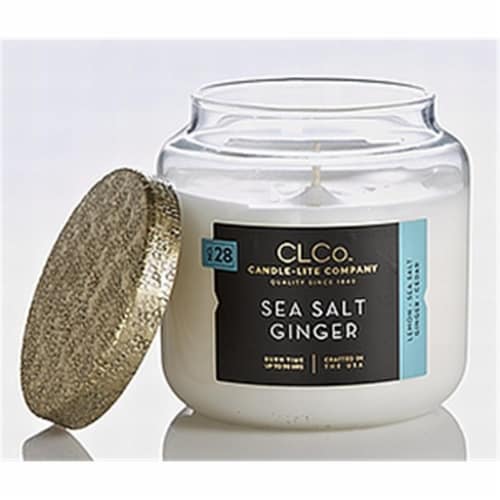 Candle-lite CLCo™ No. 47 Mahogany Teak Glass Jar Candle - White Perspective: front