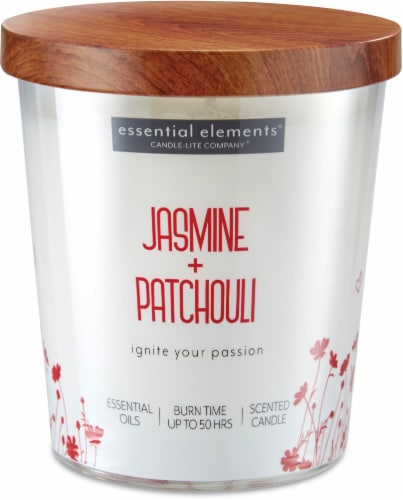 Candle-lite Jasmine & Patchouli Jar Candle Perspective: front