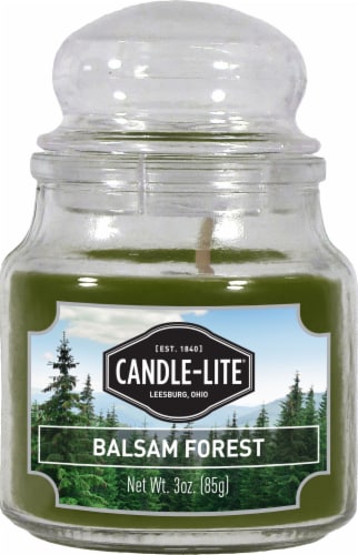 Candle-lite® Balsam Forest Jar Candle Perspective: front