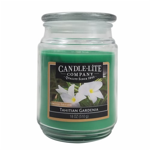 Candle-Lite® Tahitian Gardenia Jar Candle Perspective: front