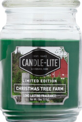 Candle-lite Scented Candle - Christmas Tree Farm Perspective: front
