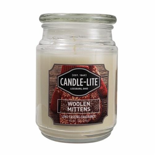 Candlelite Woolen Mittens Scented Jar Candle White, 18 oz Kroger