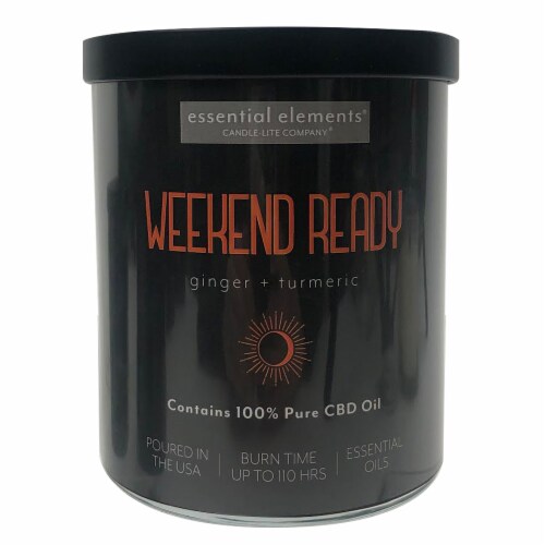 Candle-lite® CBD Ginger + Turmeric Candle Perspective: front