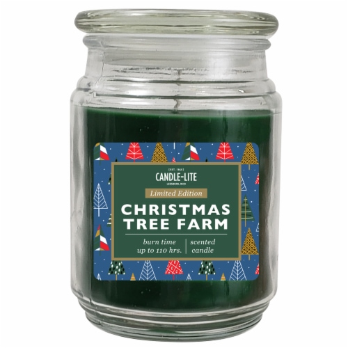 Candle-lite Limited Edition Christmas Tree Farm Scented Candle Perspective: front