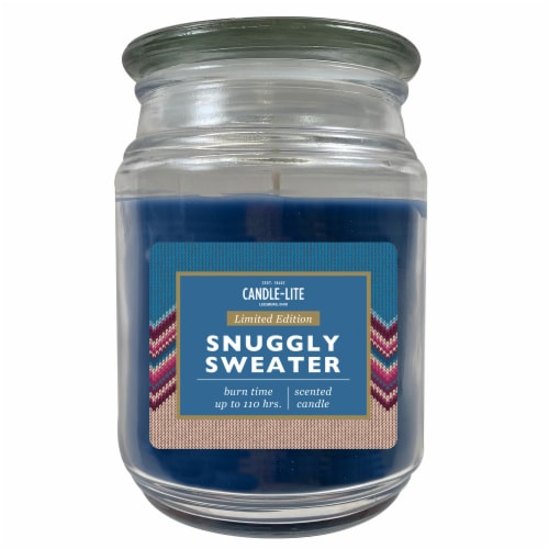 Candle-lite Limited Edition Snuggly Sweater Scented Candle Perspective: front