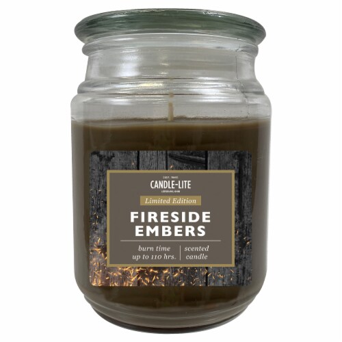 Candle-lite Limited Edition Fireside Embers Scented Candle Perspective: front