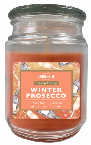 Candle-lite Limited Edition Winter Prosecco Scented Candle Perspective: front