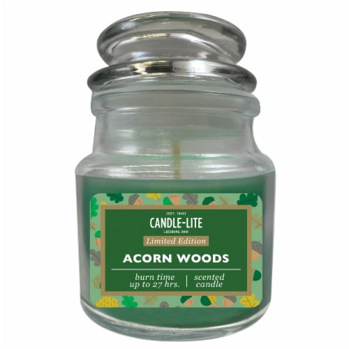 Candle-lite Acorn Woods Scented Candle - Green Perspective: front
