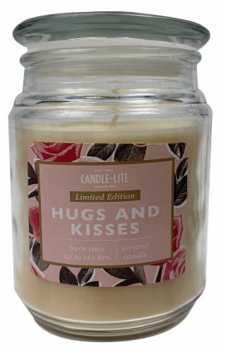 Candle-lite Valentine's Jar Candle Hugs and Kisses Perspective: front