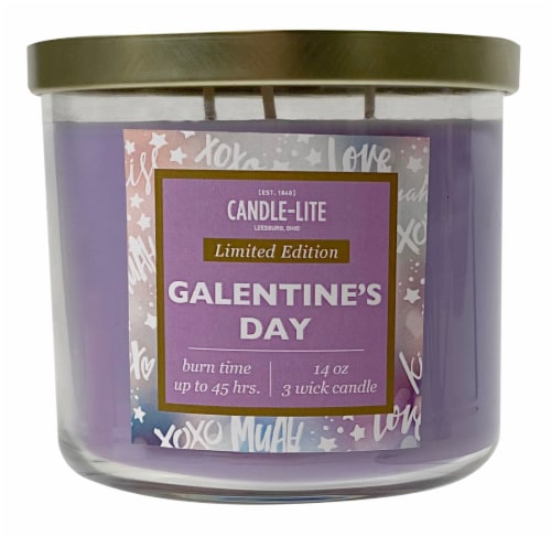 Candle-lite Galentine's Day Jar Candle - Purple Perspective: front
