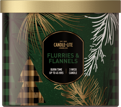 Candle-Lite Flurries & Flannels Perspective: front