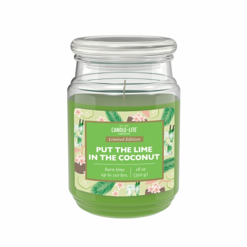 Candle-lite® Put The Lime In The Coconut Candle Perspective: front