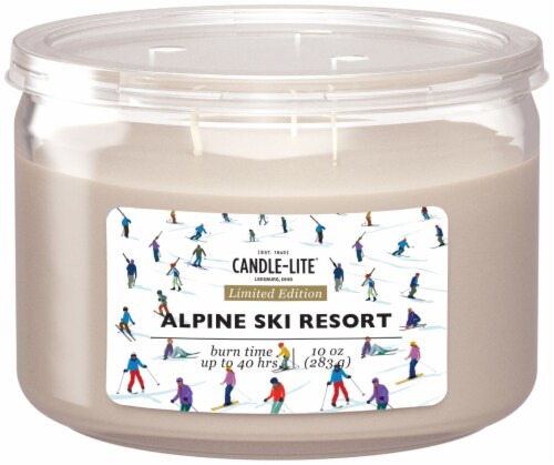 Candle-Lite® Limited Edition Alpine Ski Resort Scented Candle Perspective: front