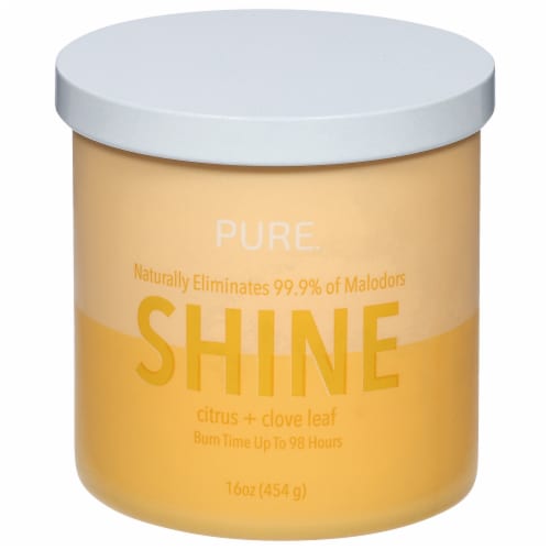 Candle-lite® Pure 2-Wick Jar Candle Shine Perspective: front