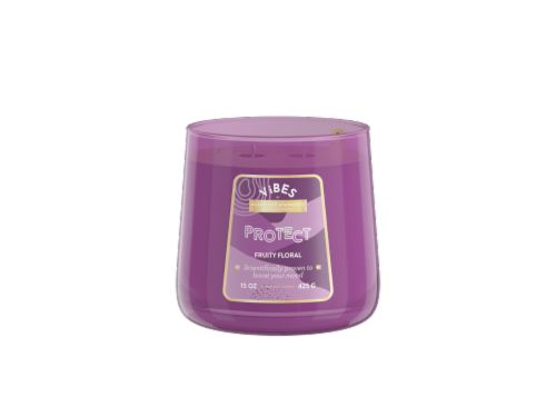 Candle-Lite Vibes Fruity Floral Jar Candle Perspective: front