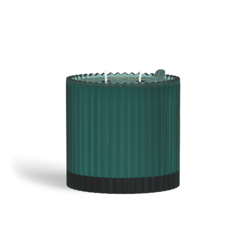 Candle-lite Lakeside Spruce Jar Candle Perspective: front