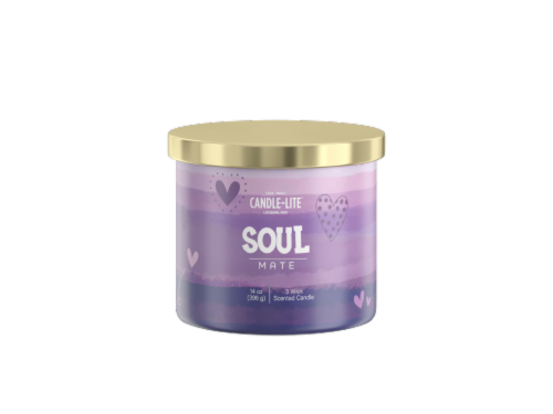 Candle-lite Scented Jar Candle - Soul Mate Perspective: front