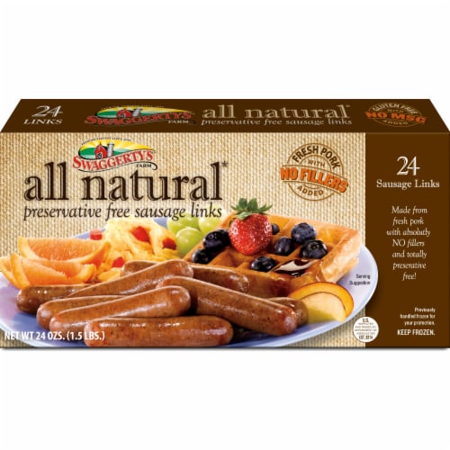 Swaggerty's Farm® 24 All Natural Premium Sausage Links Mild Perspective: front