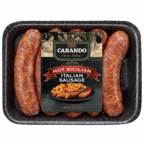 Carando Hot Sicilian Italian Sausage Links Perspective: front