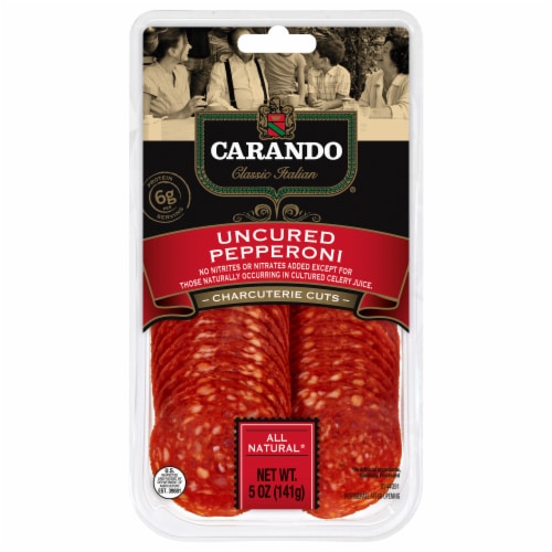 Carando® Classic Italian Uncured Sliced Pepproni Perspective: front