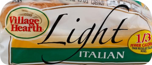 Village Hearth® Light Italian Hamburger Buns Perspective: front