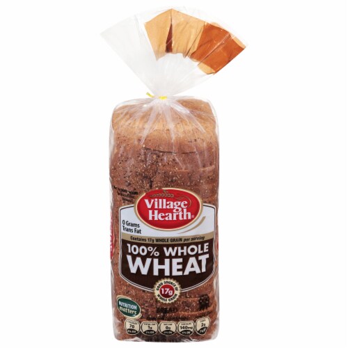 Village Hearth® 100% Whole Wheat Bread Perspective: front
