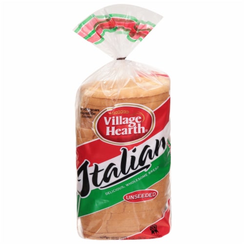 Village Hearth Unseeded Italian Bread Perspective: front