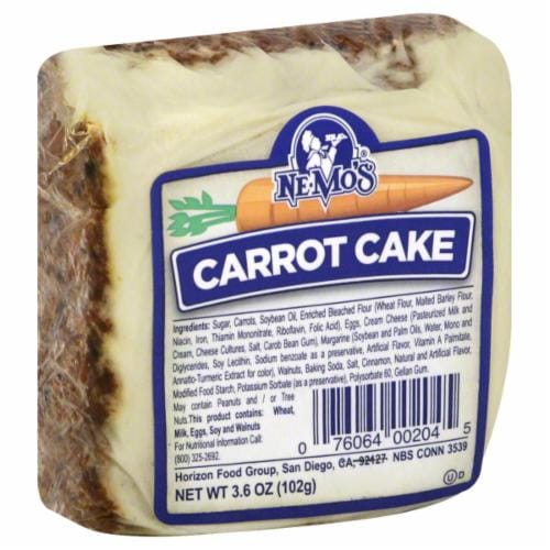 Nemo's Carrot Cake Perspective: front