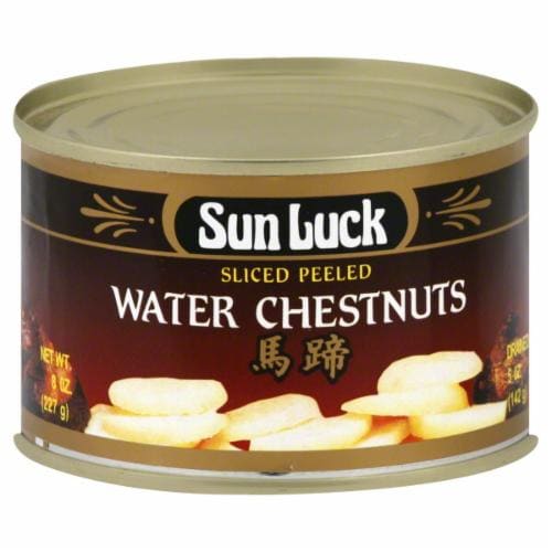 Sun Luck Sliced Peeled Water Chestnuts Perspective: front