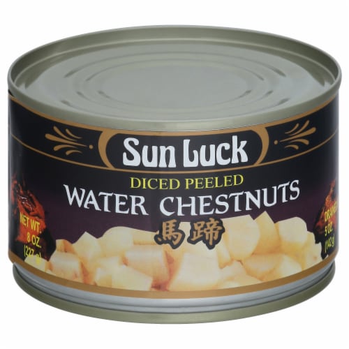 Sun Luck Diced Peeled Water Chestnuts Perspective: front