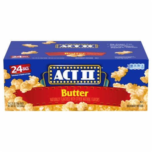 Act Ii Butter Lovers Microwave Popcorn, 24 Ct / 2.75 Oz - City Market