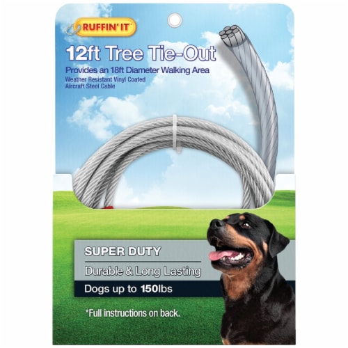 Westminster Pet Ruffin it Tree Tie Out Cable For Extra Large Dogs