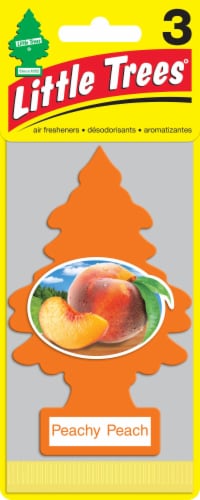 Little Trees® Peachy Peach Car Air Fresheners Perspective: front